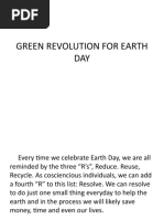 Green Revolution For Earth DAY