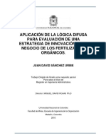 Aplicacion de La Logica Difusa para La Evaluacion de Una Estrategia de Iinovacion en El Negocio de Fertilizantes Organicos