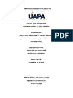 Psicología industrial y organizaciones