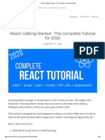 React - Getting Started - The Complete Tutorial For 2020