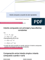 Interes Compuesto y Ecuacion de Valor Equivalente