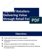 Types of Retailers-Delivering Value Through Retail Formats