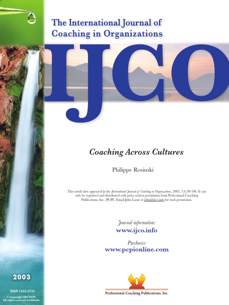 Coaching Across Cultures Pdf Cross Cultural Communication