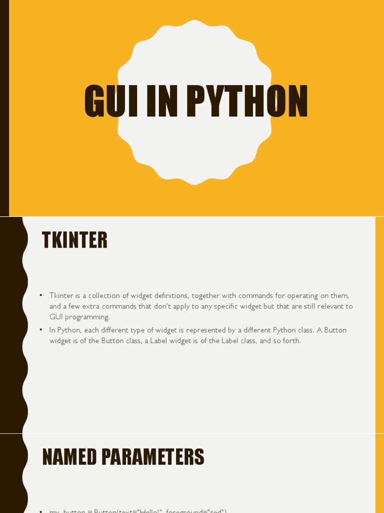 Gui in Python PDF | PDF