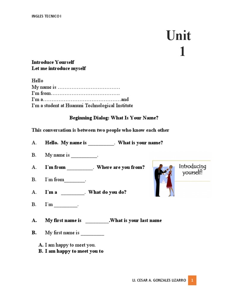 Unit 1 Ingles Primer Semestre | PDF | Consonant | Beef
