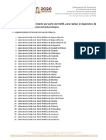 Listado de Laboratorios Que Realizan El Diagn Stico de Covid-19 10082020 PDF