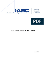 Síntesis Lineamientos Tesis- 15 febrero 2019 