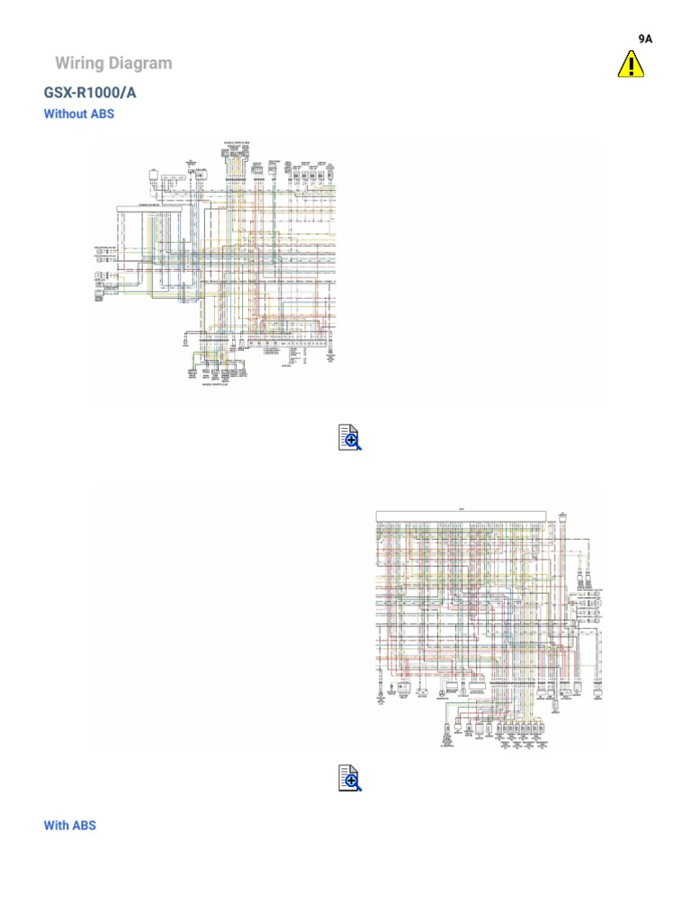 GSX-R1000 Wiring Diagram Overview | PDF