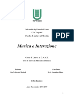 Musica e Interazione PDF