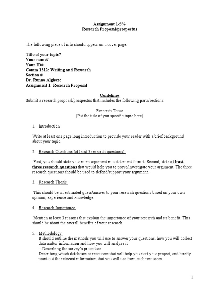 Research Proposal Guidelines and Structure | PDF | Inquiry | Justification