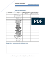 Lista de Interesados (Stakeholders) : La Oficina de Proyectos de Informática