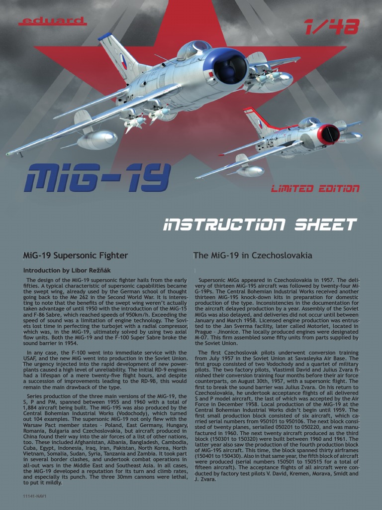 Eduard MiG-19 1-48 Limited Edition | PDF | Military Technology