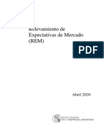 Consideraciones Del Relevamiento de Expectativas de Mercado (REM)