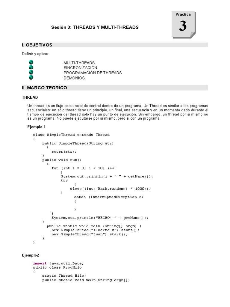 Introducción a Threads y Multi-Threads en Java | PDF | Concurrencia ...