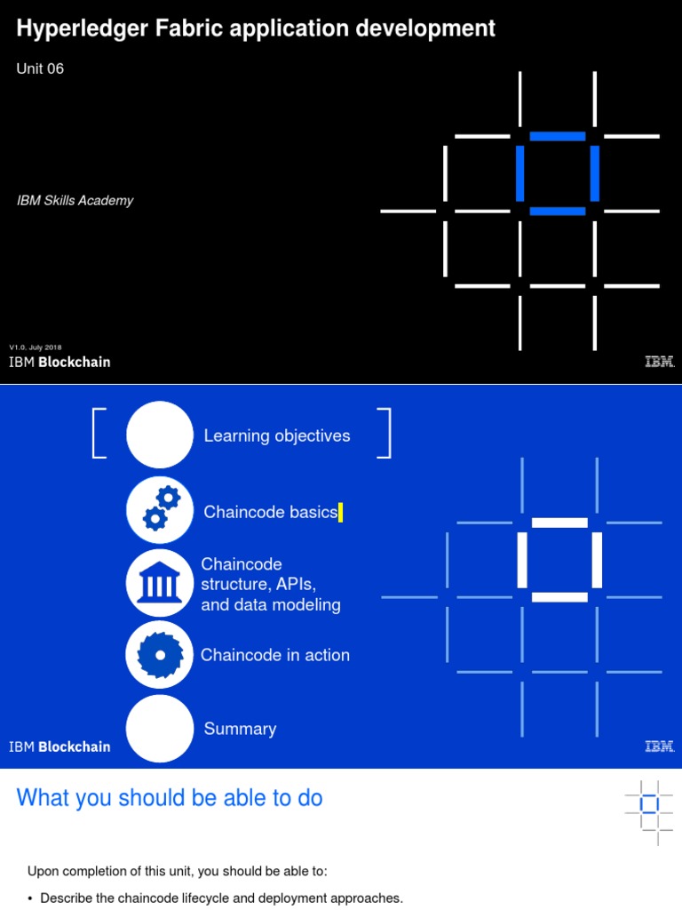 Hyperledger Fabric Application Development: Unit 06 | PDF | Application ...