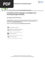 Conceptions of The Superego in Sociological and Socio-Psychological Analyses