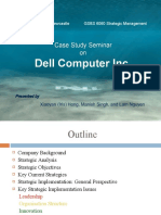 GSBS 6060 Strategic Management: Dell Inc. Case Study