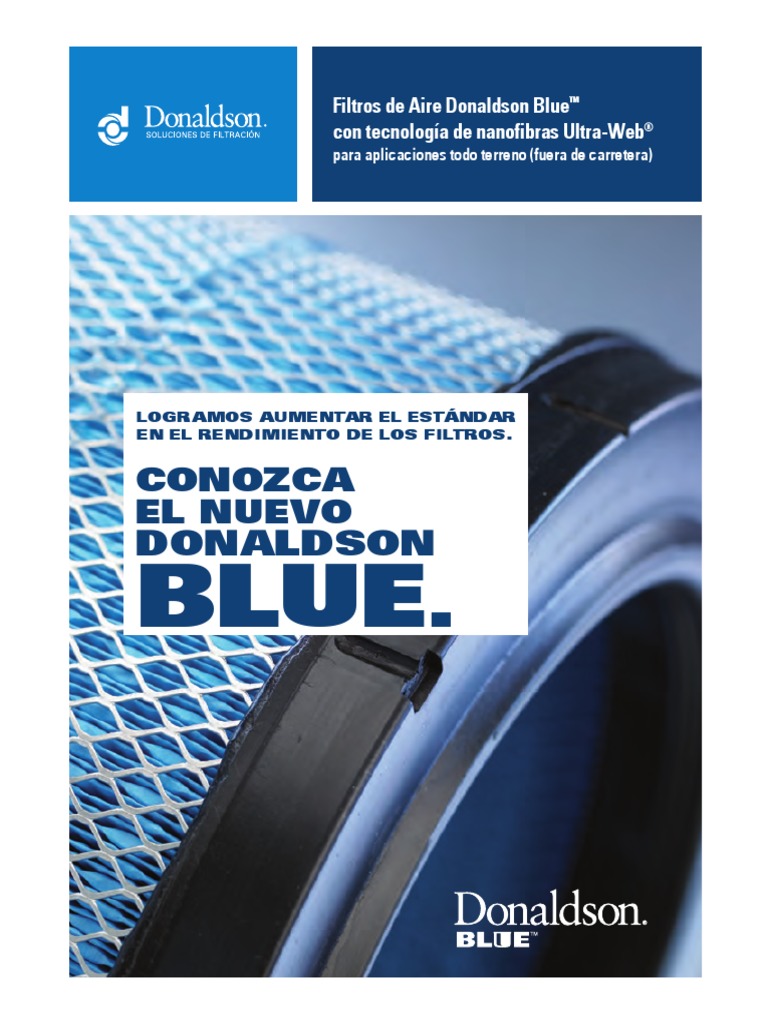 Filtros de Aire Donaldson Blue para Aplicaciones Fuera Carretera Of ...