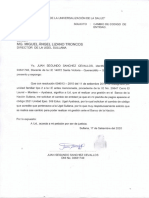 Cambio de código de entidad para realizar gestión bancaria