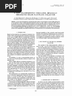 A New Transparently Insulated, Bifacially Irradiated Solar Flat-Plate Collector