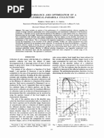 Cnvix!: Performance and Optimization of Cylindrical-Parabola Collectort