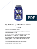 Componentes Iso Fit 29g PROTEINA