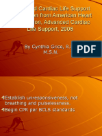 Advanced Cardiac Life Support Information From American Heart Association, Advanced Cardiac Life Support, 2006