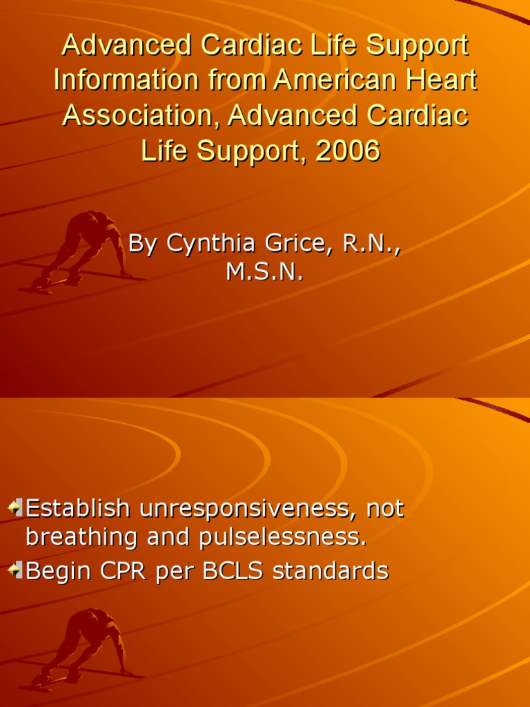 Advanced Cardiac Life Support Information From American Heart ...