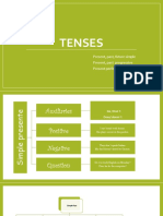 Tenses: Present, Past, Future Simple Present, Past Progressive Present Perfect