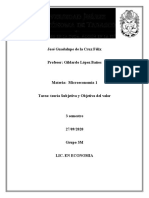 Teoria Subjetiva y Objetiva Microeconomia 1