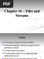 Chapter 16 - Files and Streams