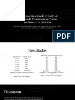 Microencapsulación de Extracto de Infusión de Cinnamomum Verum Mediante Coacervación