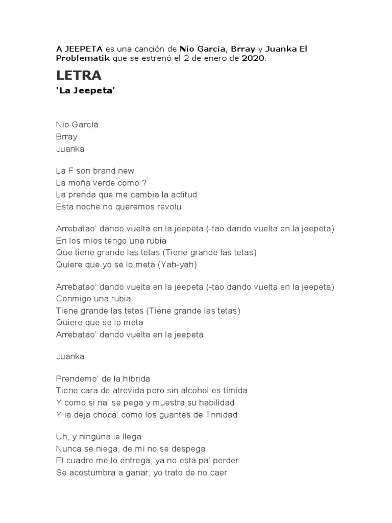 Letra de 
