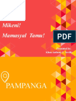Mikeni! Mamasyal Tamu!: Presented By: Khen Anthony L. Sevilla