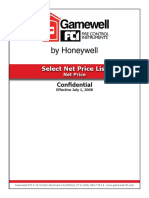 Select Net Price List: Confidential