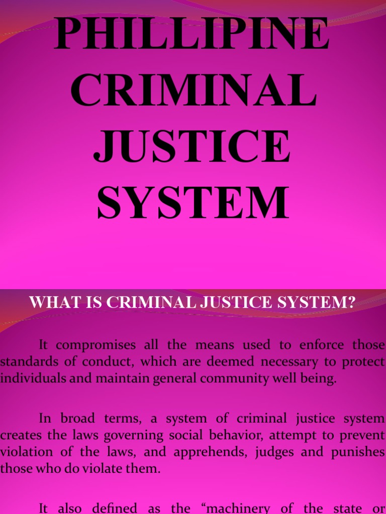 Overview of Philippine Criminal Justice | PDF | Bail | Prosecutor