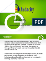 Audacity: Free Open Source Audio Recording and Editing Software