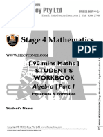 Stage 4 Mathematics: (90 Mins Maths) Student'S Workbook