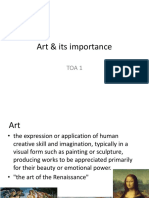 Art & Its Importance