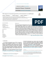 Journal of Cleaner Production: The Impact of Economic Growth On CO2 Emissions in Azerbaijan