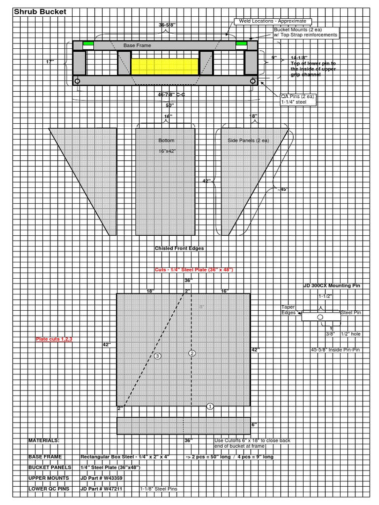 Shrub Bucket Design PDF | PDF | Industrial Processes | Building Materials