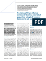 +++prediction of Future Falls in A Community Dwelling Older Adult Population Using Instrumented Balance and Gait Analysis PDF