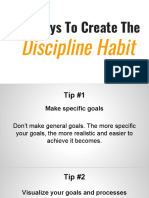 20 Ways To Create The: Discipline Habit