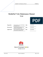 Mediapad 7 Lite Maintenance Manual V1.0: Huawei Technologies Co., LTD