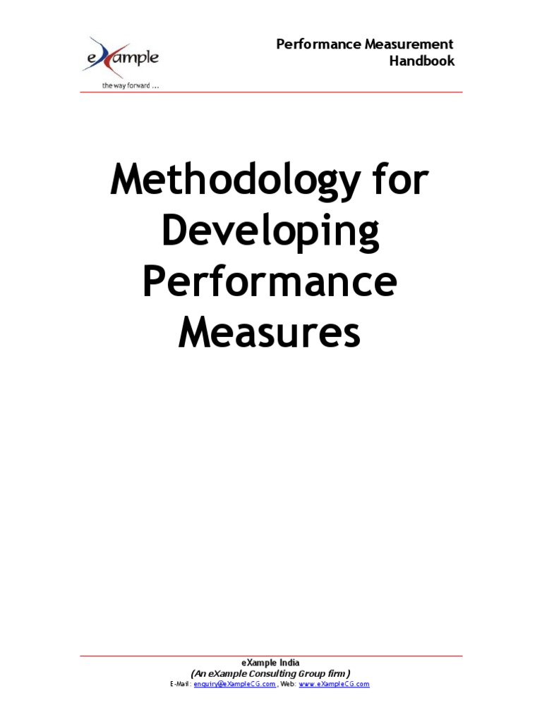 Performance Measurement Methodology Guide | PDF | Goal | Swot Analysis