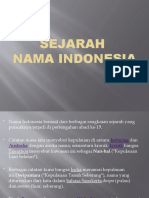 SEJARAH Nama INDONESIA