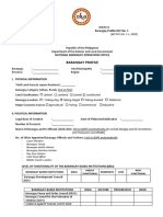 Annex A Barangay Profile DCF No. 1