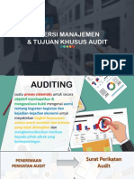 Asersi Manajemen & Tujuan Khusus Audit