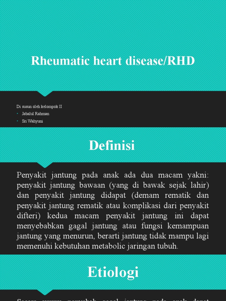 Penyakit Jantung Rematik pada Anak | PDF