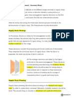 Week 7.1 Decision Phase in SCM